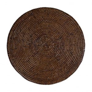 SET 8 BAJOPLATOS/PLACEMAT RATÁN LAKY